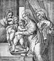 saint mary washing the baby jesus